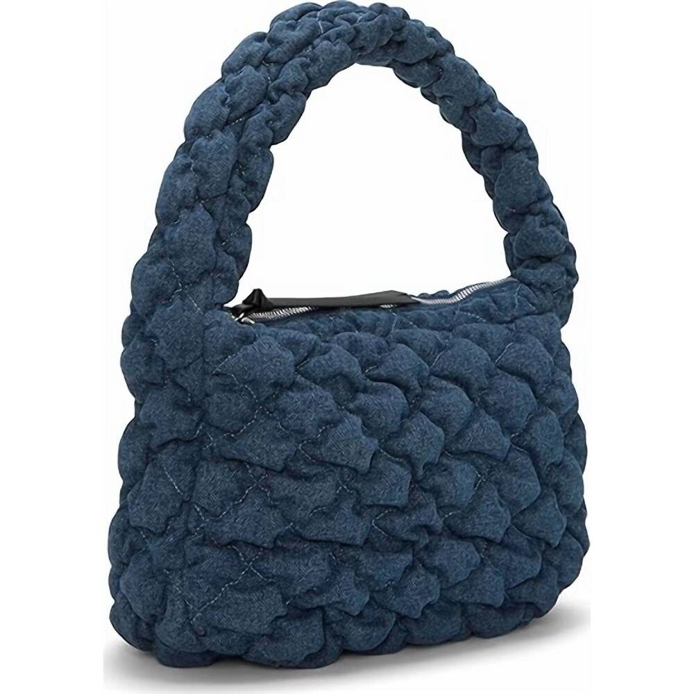 NEW LUCKY BRAND women's joan quilted tote bag in dark blue - Picture 3 of 4